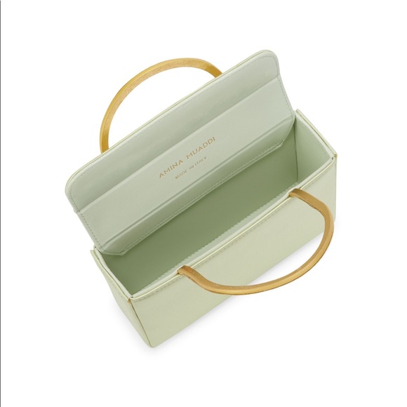 Amina Muaddi Henson Satin Bag - Picture 9 of 9